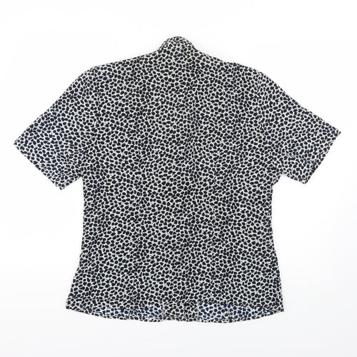 fable Womens Multicoloured Geometric  Basic Button-Up Size 14