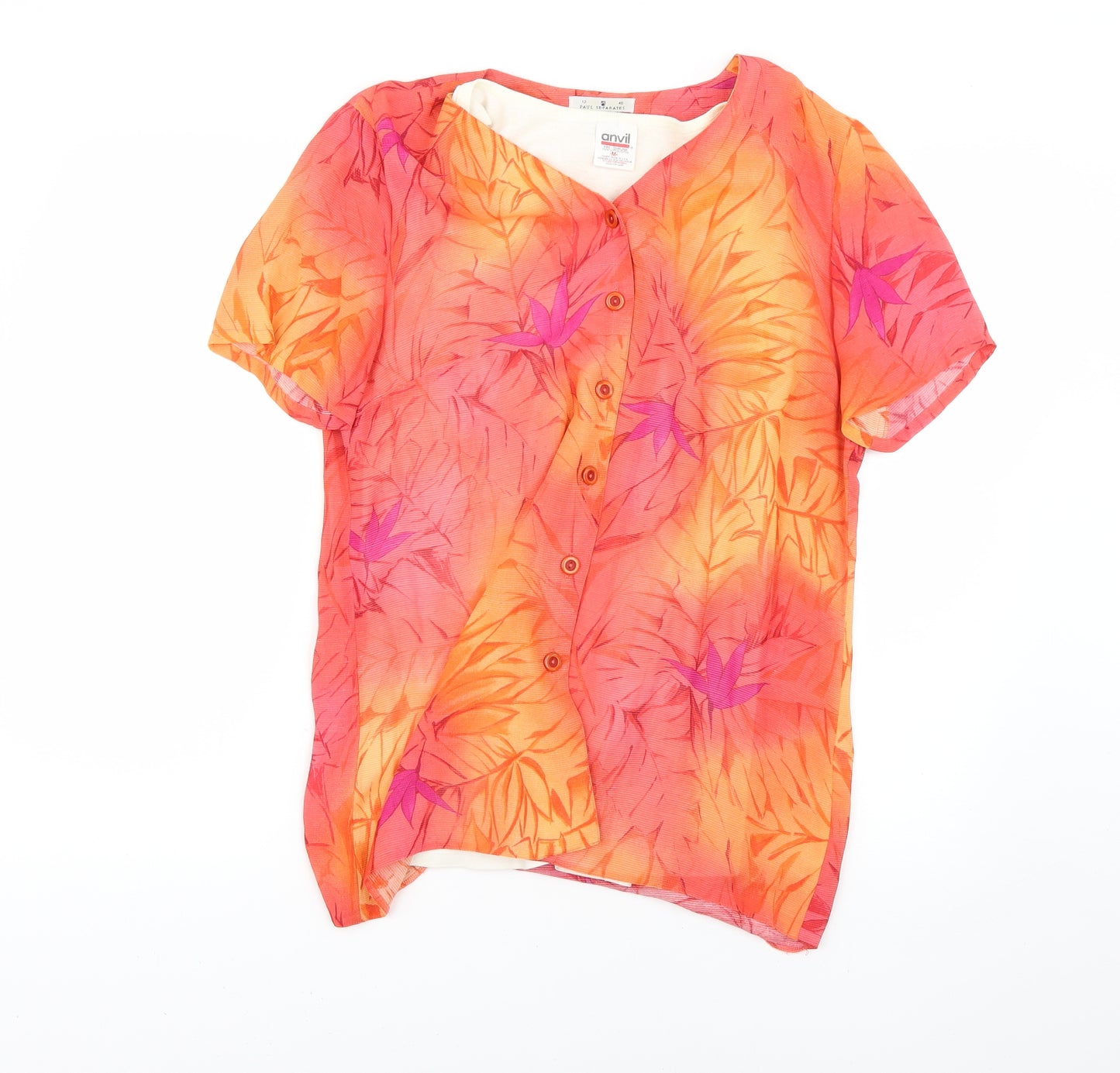 paul seperates Womens Multicoloured Floral  Basic Button-Up Size M