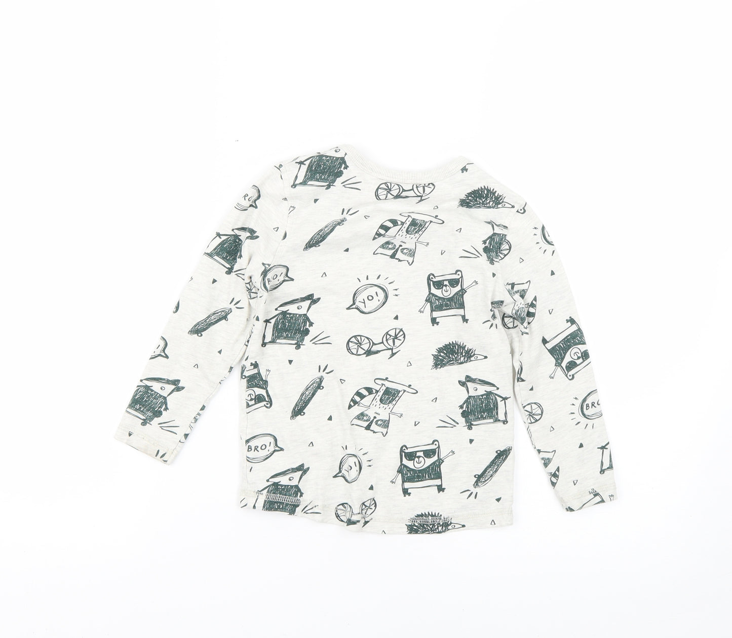 George Boys Multicoloured Geometric  Basic T-Shirt Size 2-3 Years