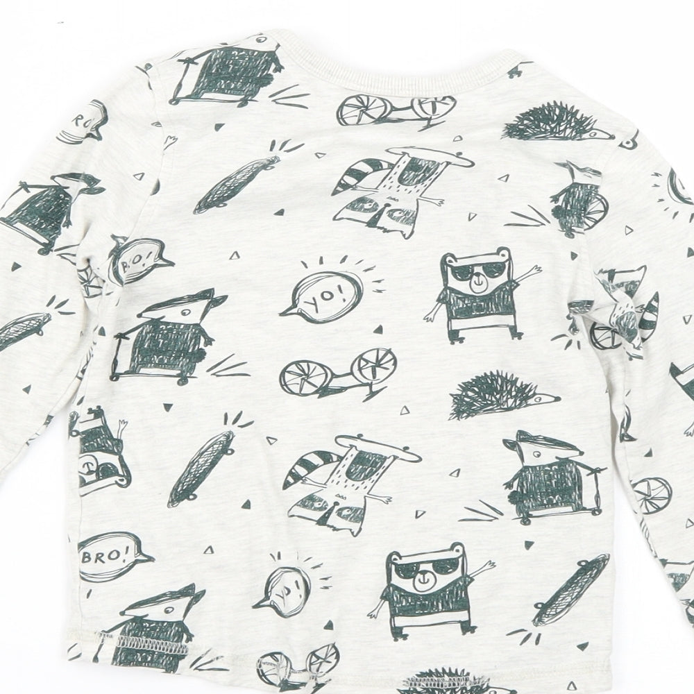George Boys Multicoloured Geometric  Basic T-Shirt Size 2-3 Years