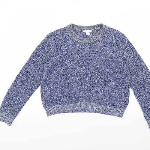 H&M Womens Multicoloured Argyle/Diamond  Pullover Jumper Size M