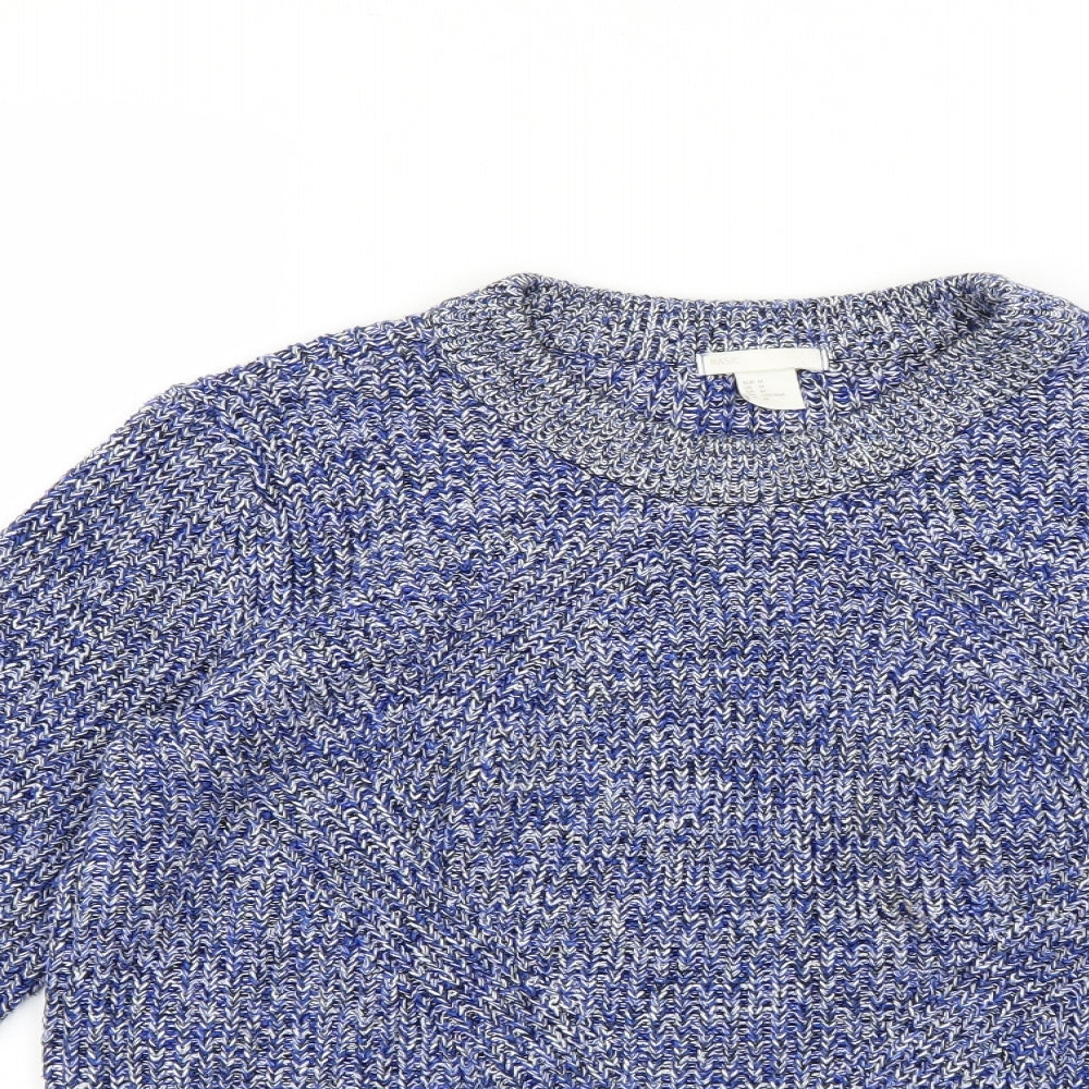 H&M Womens Multicoloured Argyle/Diamond  Pullover Jumper Size M
