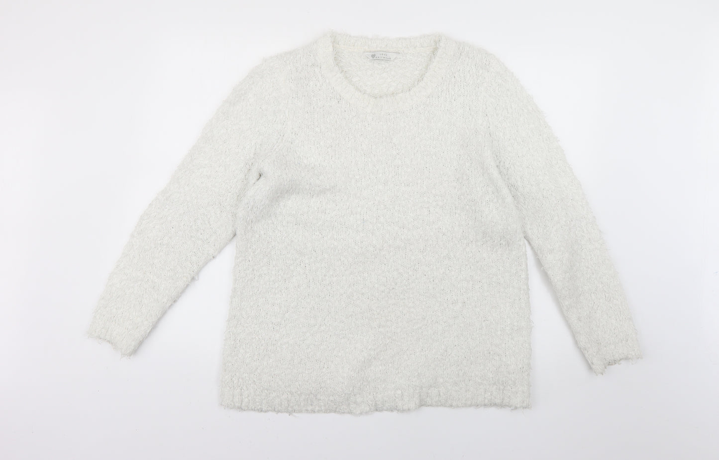 BHS Womens White   Pullover Jumper Size 18
