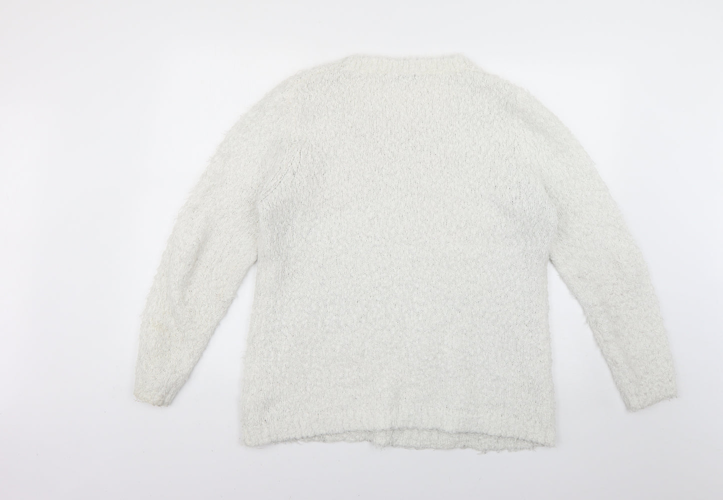 BHS Womens White   Pullover Jumper Size 18