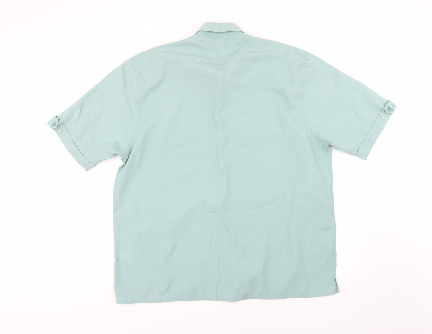 George Mens Green    Dress Shirt Size L