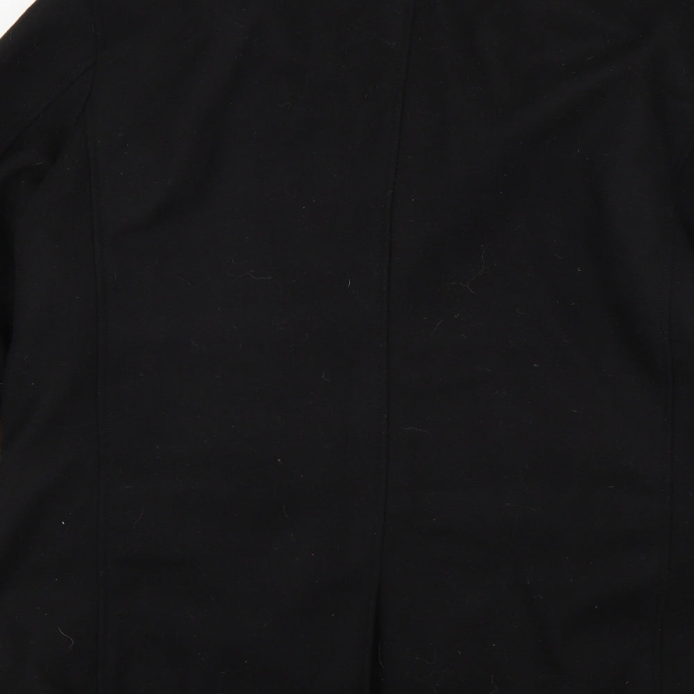 Cedar Wood State Mens Black   Pea Coat Coat Size 2XL