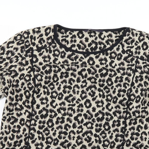Marks and Spencer Womens Multicoloured Animal Print  Jumper Dress  Size 14