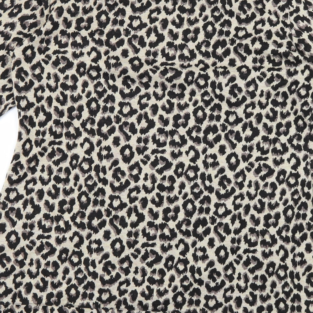 Marks and Spencer Womens Multicoloured Animal Print  Jumper Dress  Size 14