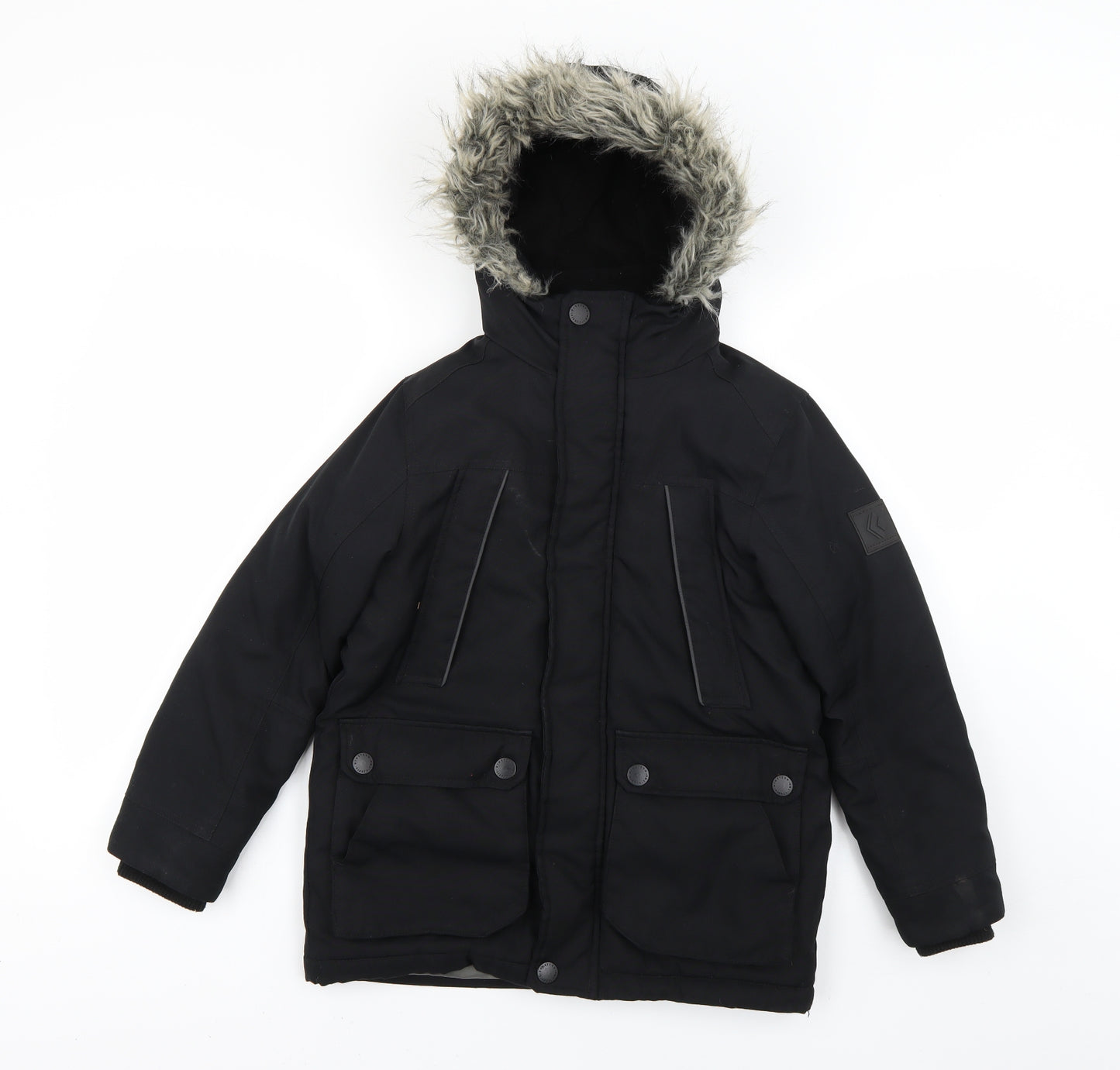 NEXT Boys Black   Basic Coat Coat Size 9 Years