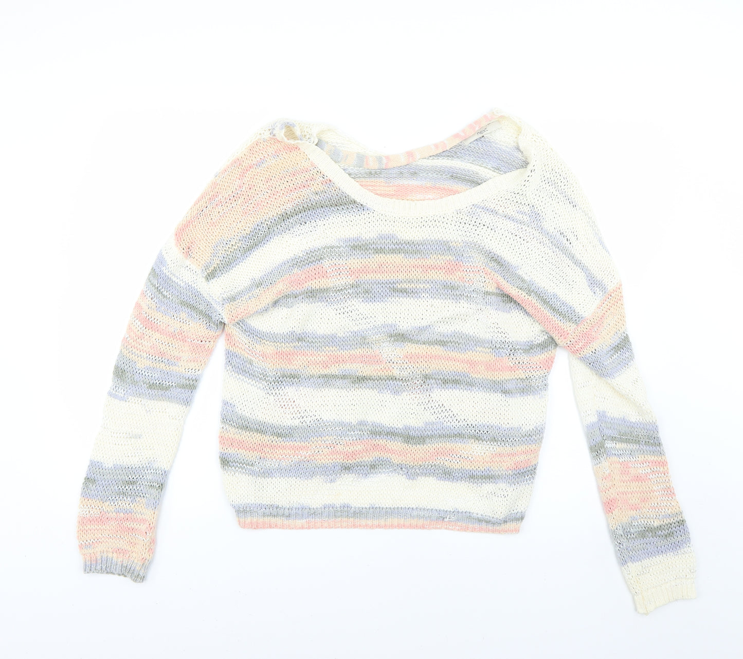 NEXT Womens Multicoloured Striped  Pullover Jumper Size M