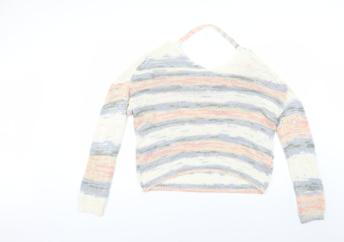 NEXT Womens Multicoloured Striped  Pullover Jumper Size M