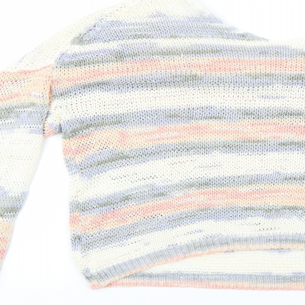 NEXT Womens Multicoloured Striped  Pullover Jumper Size M