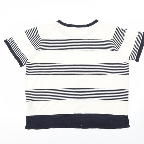 Marks and Spencer Womens Multicoloured Striped  Pullover Jumper Size 18