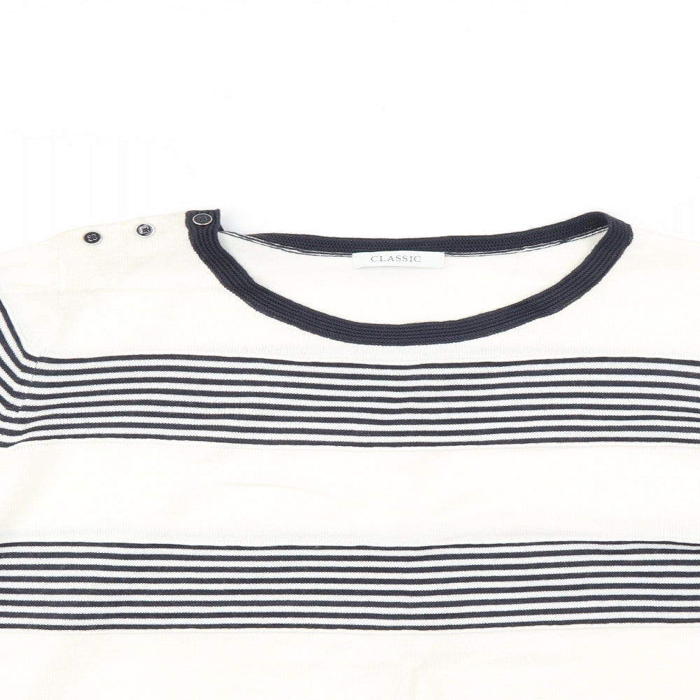 Marks and Spencer Womens Multicoloured Striped  Pullover Jumper Size 18