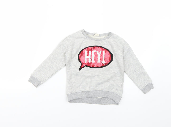 River Island Baby Grey Geometric  Pullover Jumper Size 18-24 Months