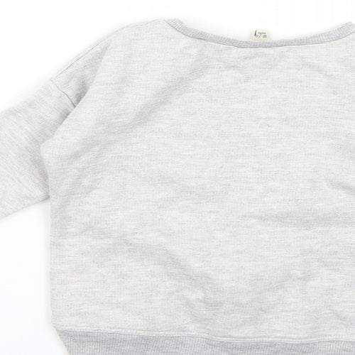 River Island Baby Grey Geometric  Pullover Jumper Size 18-24 Months