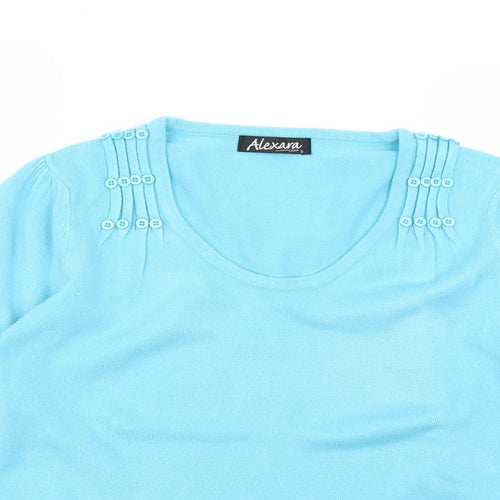 alexara Womens Blue   Pullover Jumper Size S