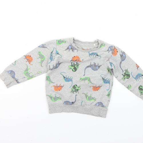 urban racals Baby Grey Geometric  Pullover Jumper Size 12-18 Months