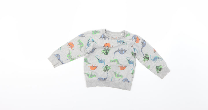 urban racals Baby Grey Geometric  Pullover Jumper Size 12-18 Months