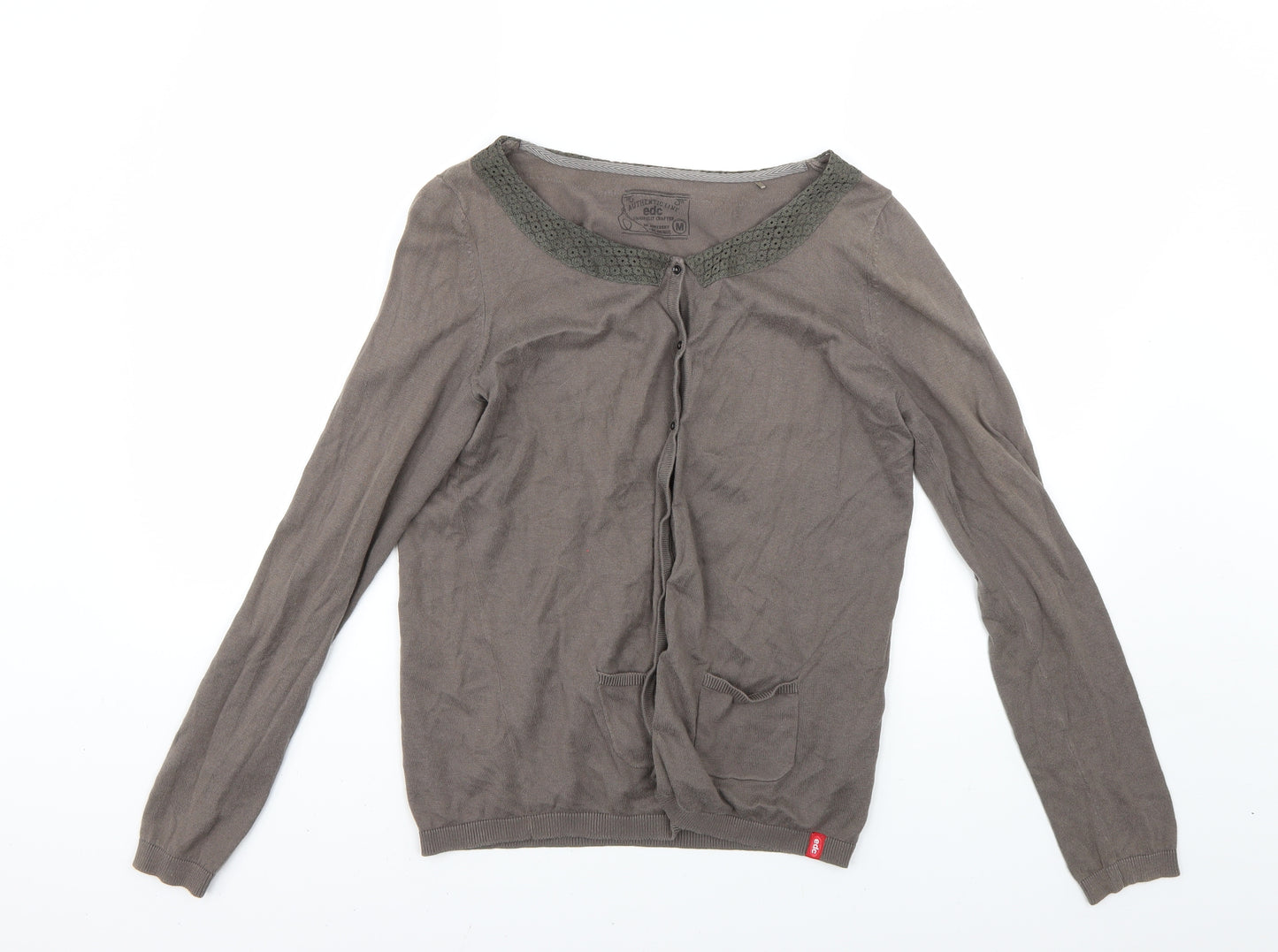 authentic line Womens Brown   Cardigan Jumper Size M