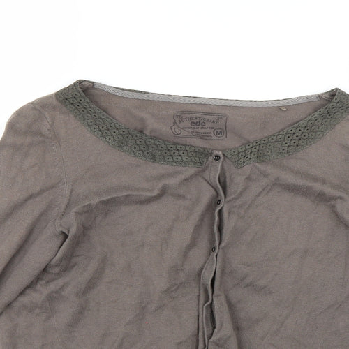 authentic line Womens Brown   Cardigan Jumper Size M