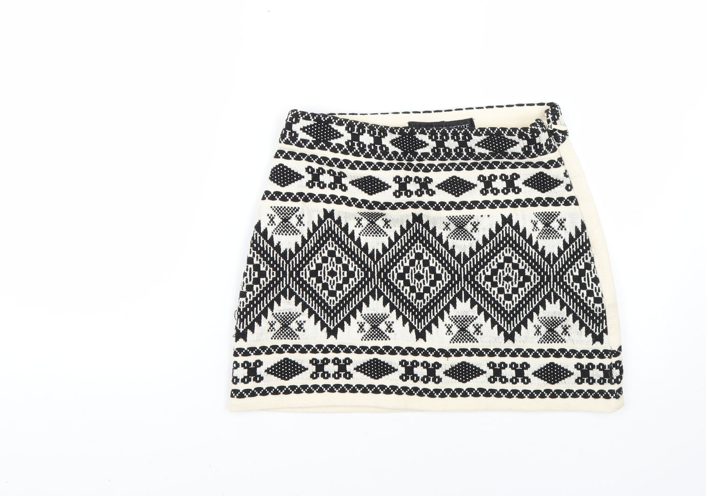 Topshop Womens Multicoloured Geometric  Mini Skirt Size 6