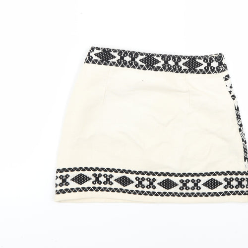 Topshop Womens Multicoloured Geometric  Mini Skirt Size 6