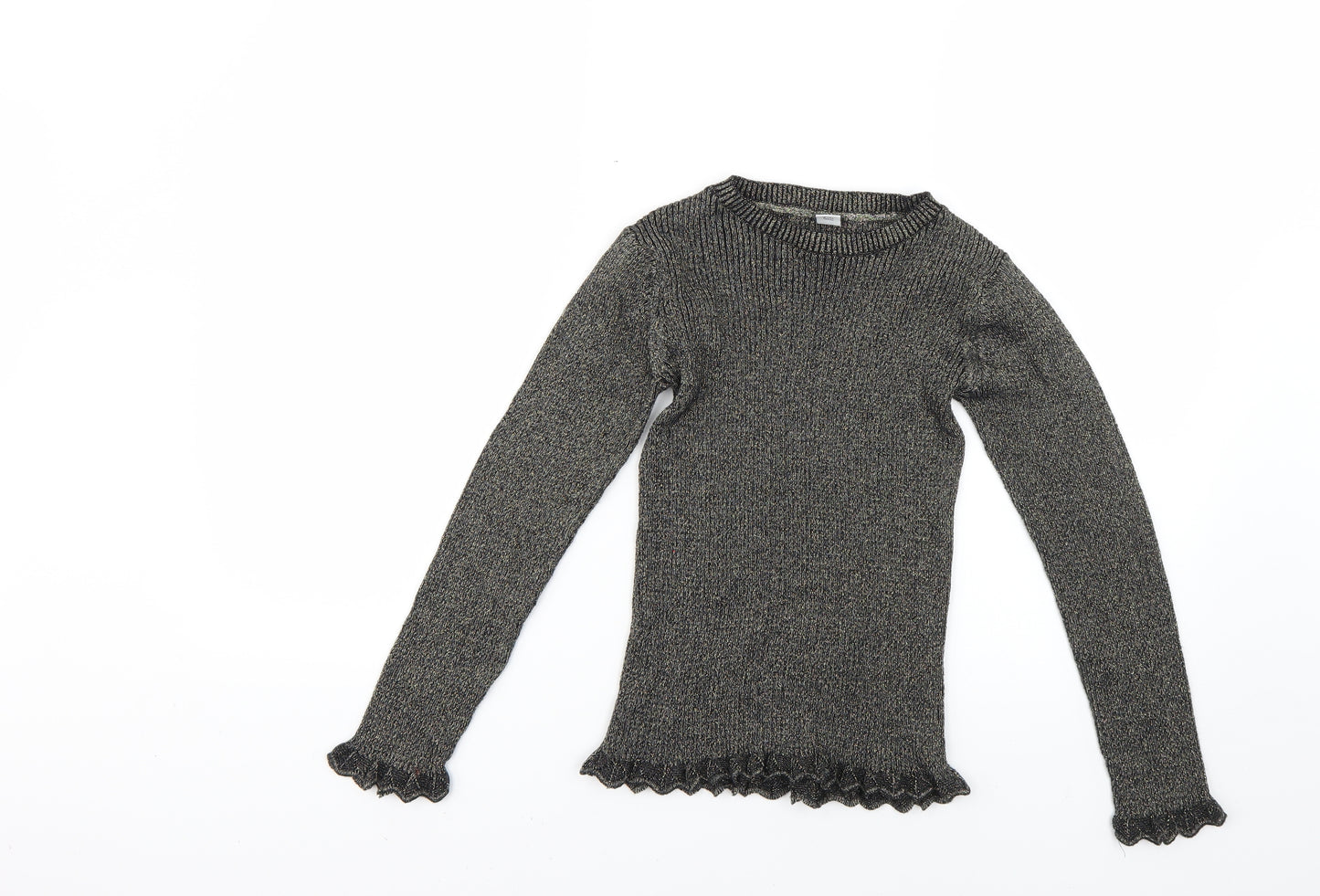 TU Girls Gold   Pullover Jumper Size 9 Years