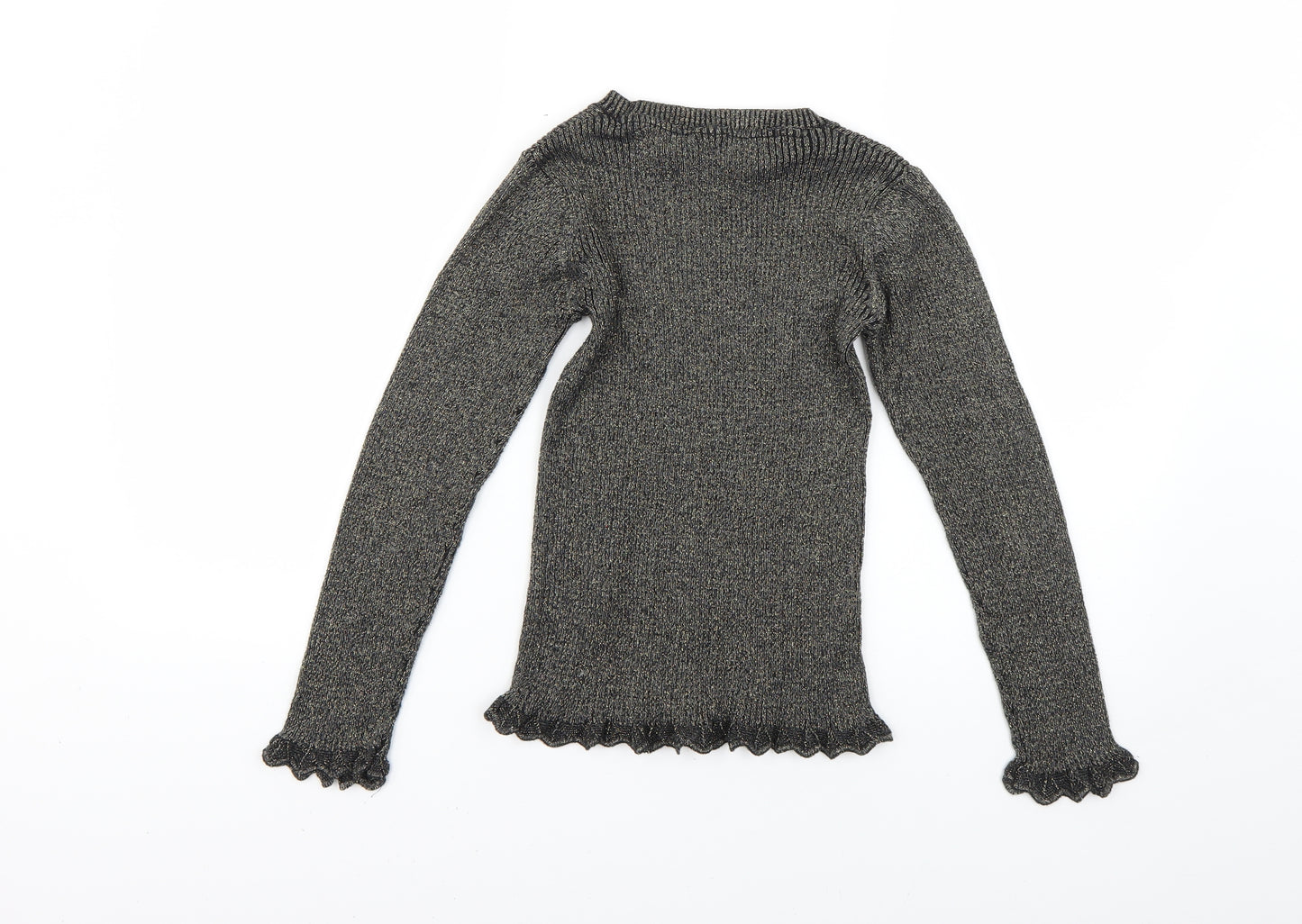 TU Girls Gold   Pullover Jumper Size 9 Years