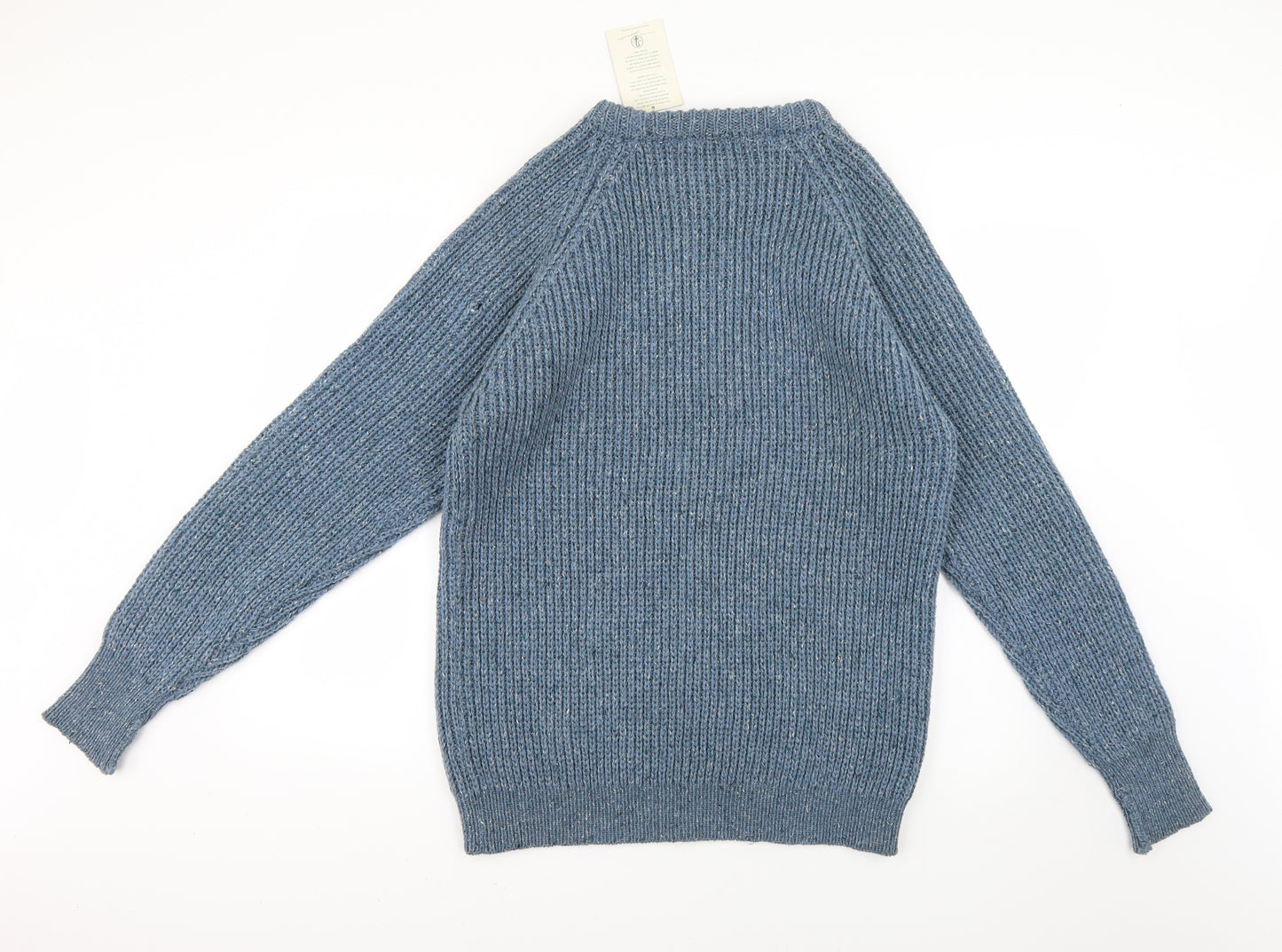 britih wool Mens Blue   Pullover Jumper Size L