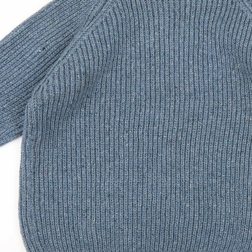 britih wool Mens Blue   Pullover Jumper Size L