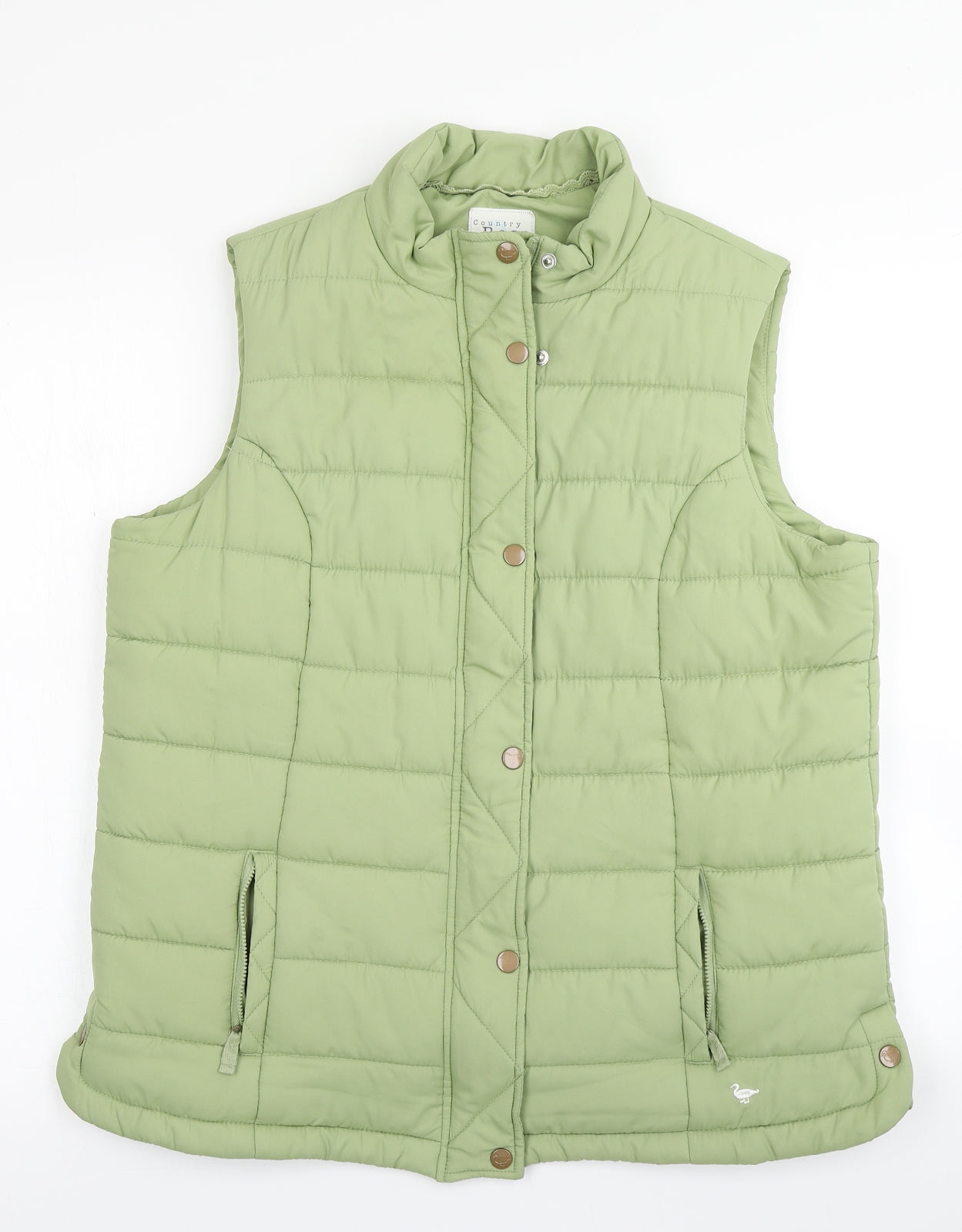 Country Rose Womens Green   Gilet Coat Size M