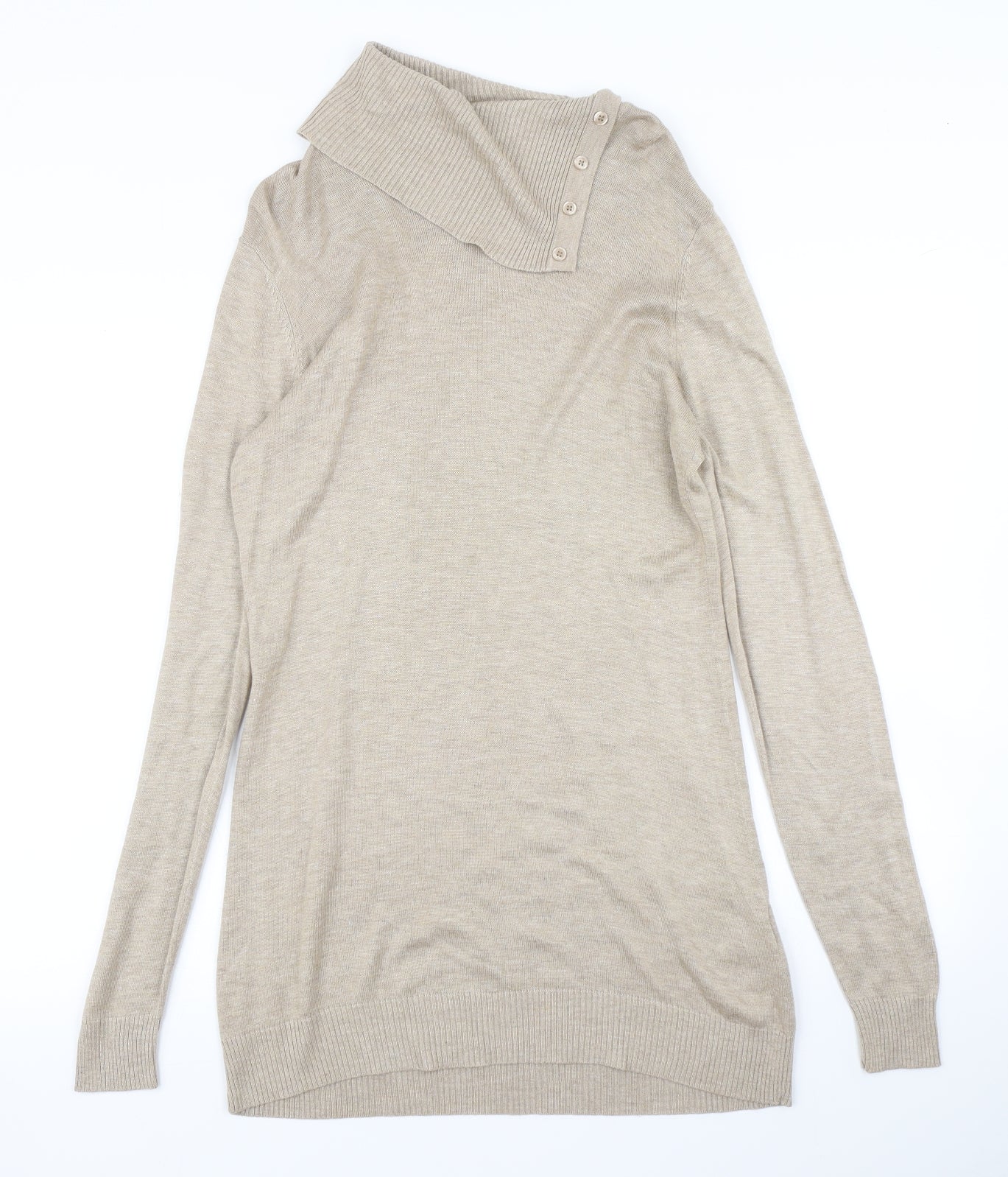 H&M Womens Brown  Knit Jumper Dress  Size L