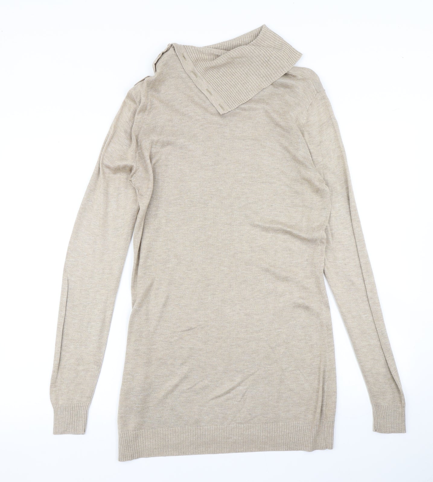 H&M Womens Brown  Knit Jumper Dress  Size L