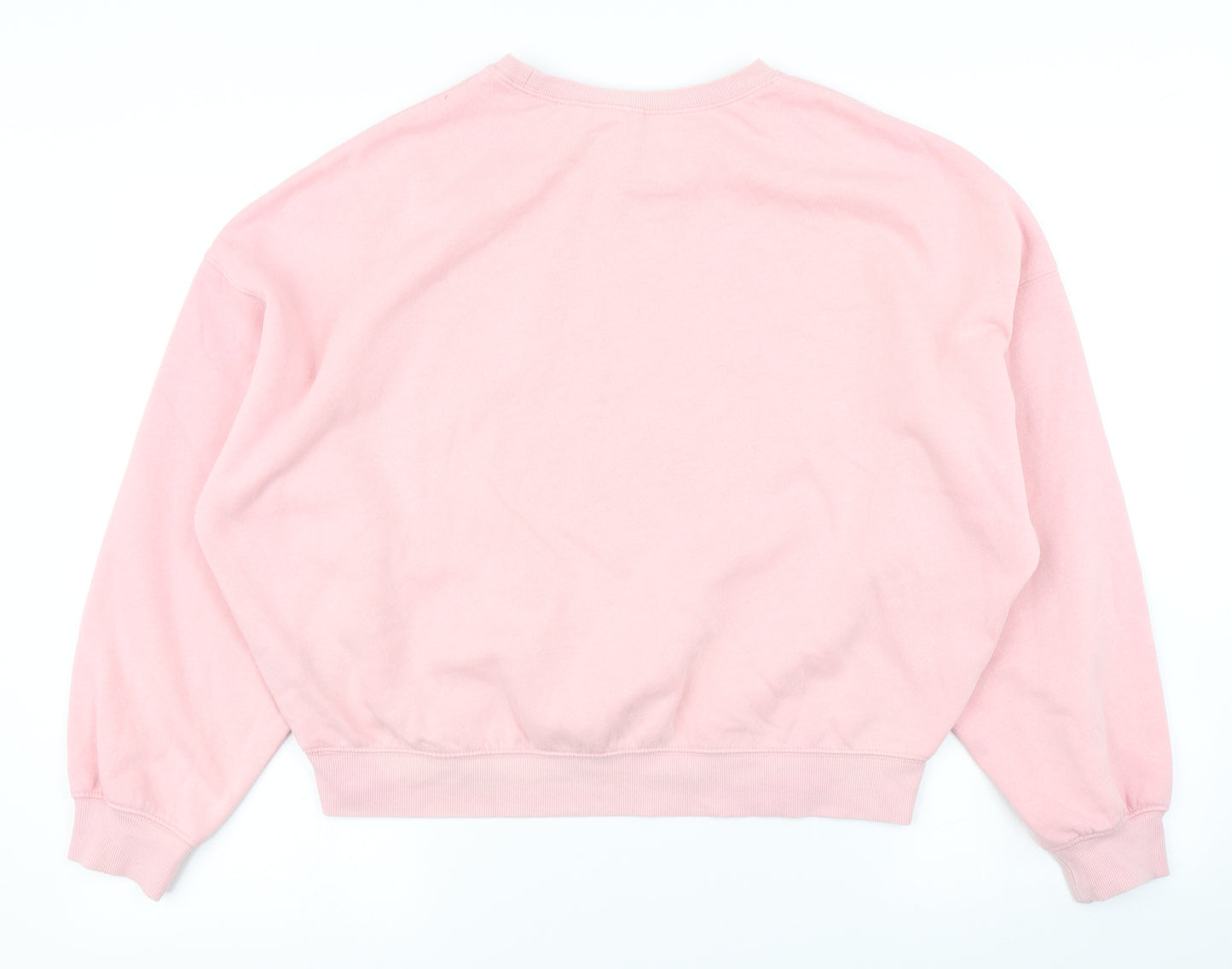 Divided Womens Pink   Pullover Sweatshirt Size M  - Cropped Selena Gomex