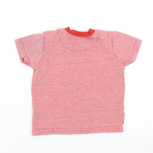 George Boys Red   Basic T-Shirt Size 0-3 Months