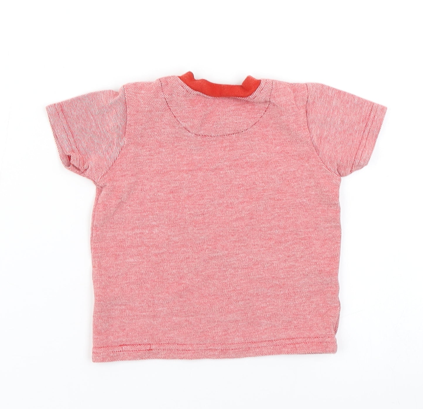 George Boys Red   Basic T-Shirt Size 0-3 Months