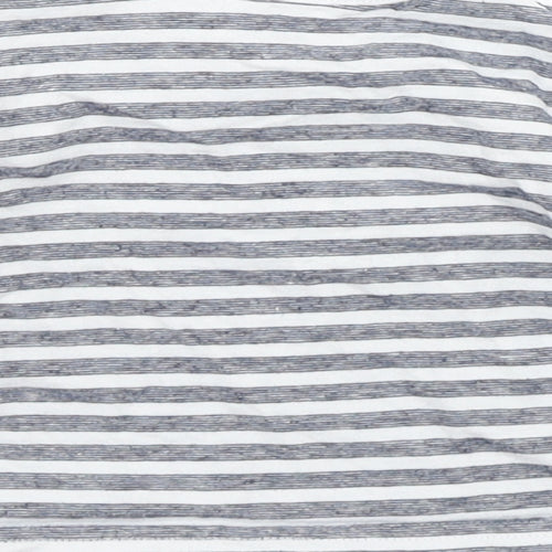 TU Boys Blue Striped  Basic T-Shirt Size 0-3 Months