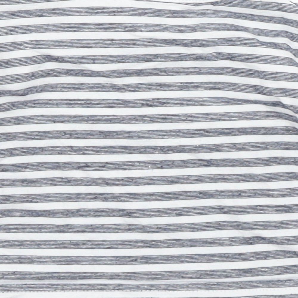 TU Boys Blue Striped  Basic T-Shirt Size 0-3 Months