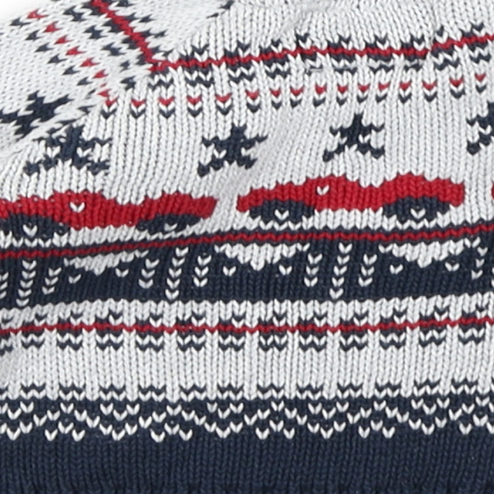 Fred & Flo Boys Blue Fair Isle Knit Pullover Jumper Size 0-3 Months  - Racing Car