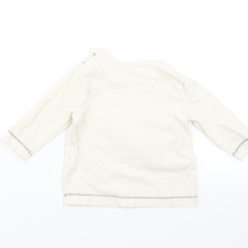 NEXT Baby Beige   Basic T-Shirt Size 0-3 Months  - Elephant