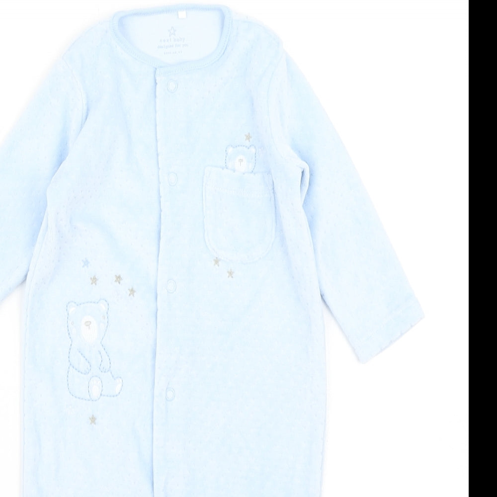 NEXT Boys Blue   Babygrow One-Piece Size 3-6 Months