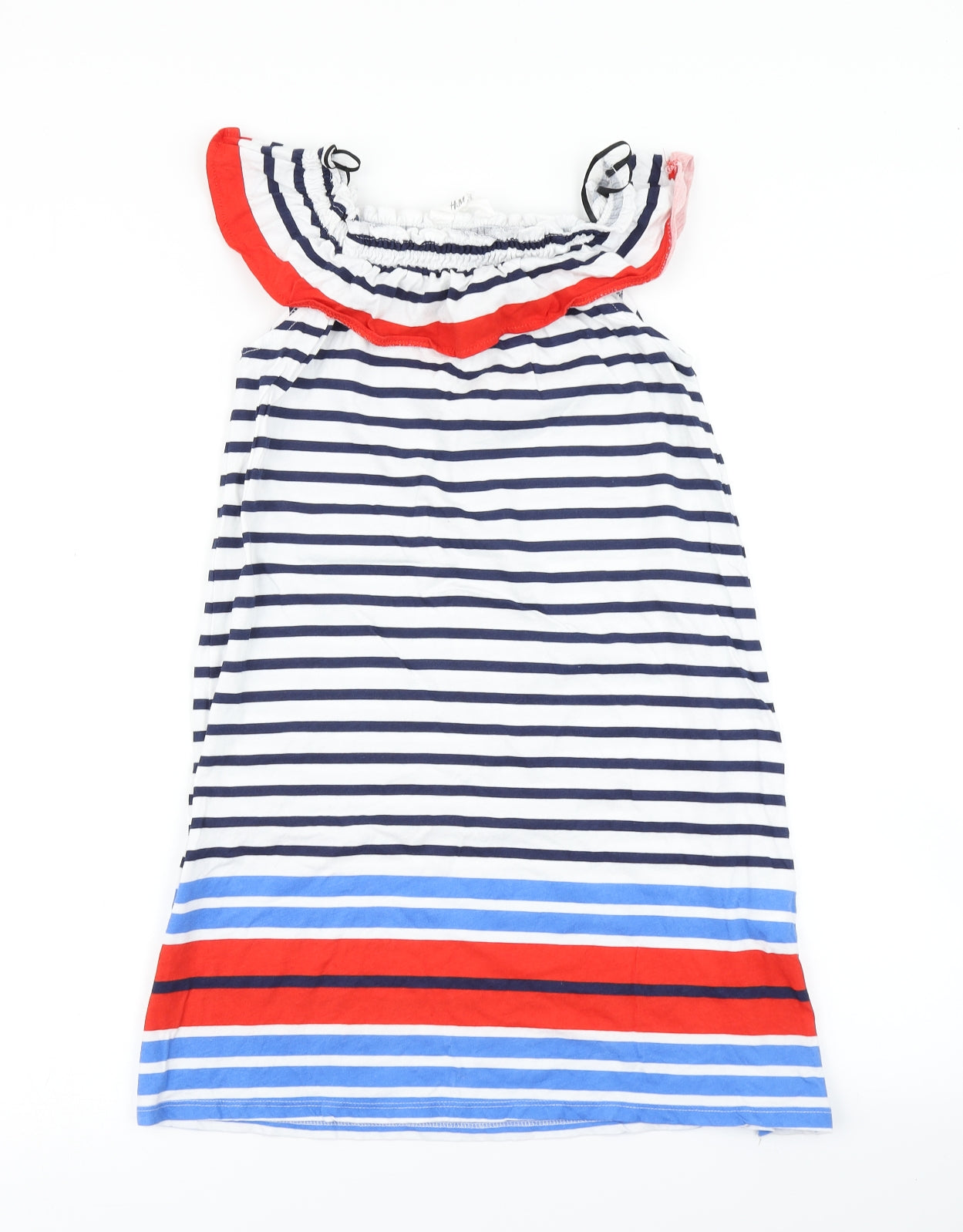 H&M Girls Blue Striped  A-Line  Size 11 Years