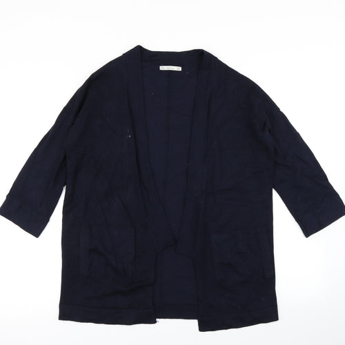 Zara Womens Blue  Knit Cardigan Jumper Size S