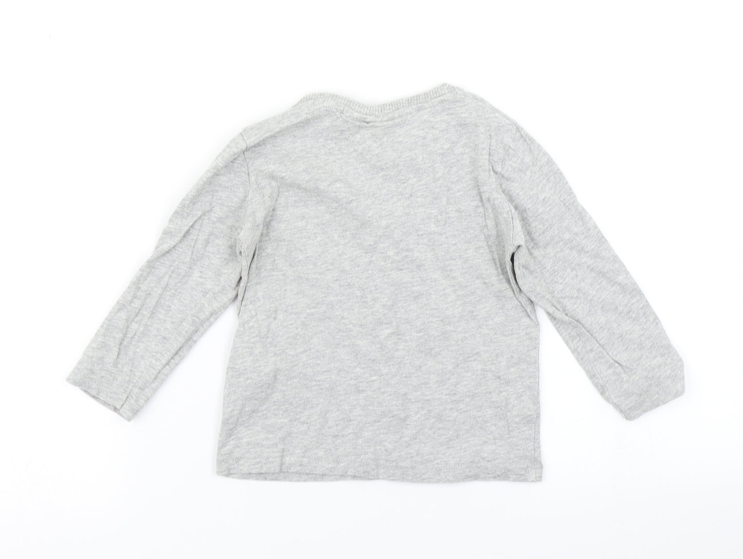 Zara Boys Grey   Basic T-Shirt Size 12-18 Months