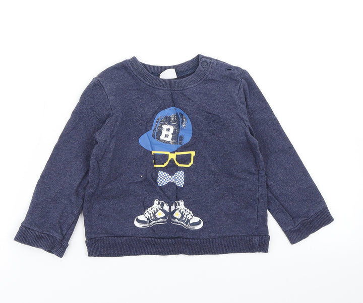 F&F Boys Blue   Pullover T-Shirt Size 12-18 Months
