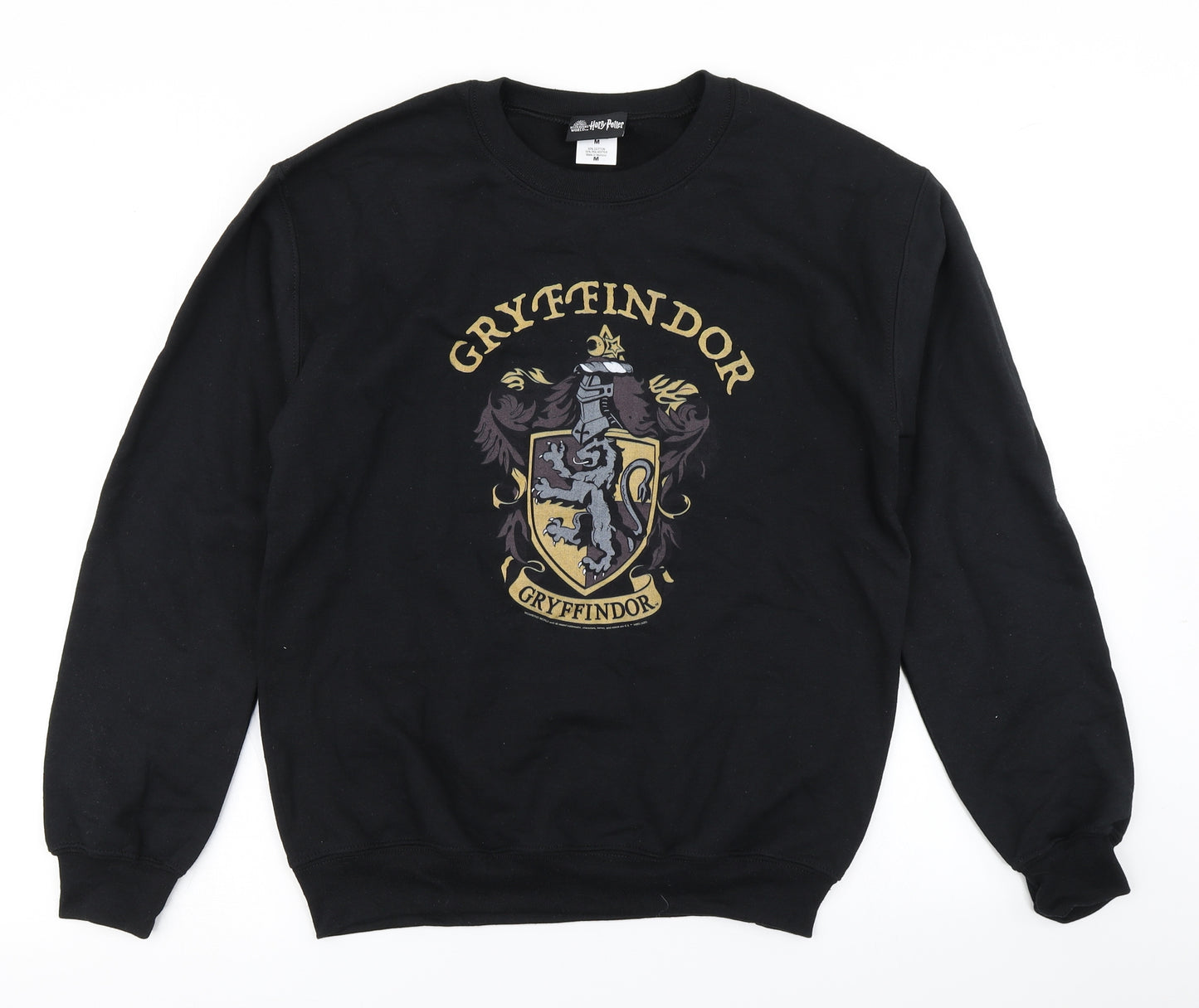 Wizarding world of Harry Potter Mens Black   Pullover Sweatshirt Size M  - Gryffindor