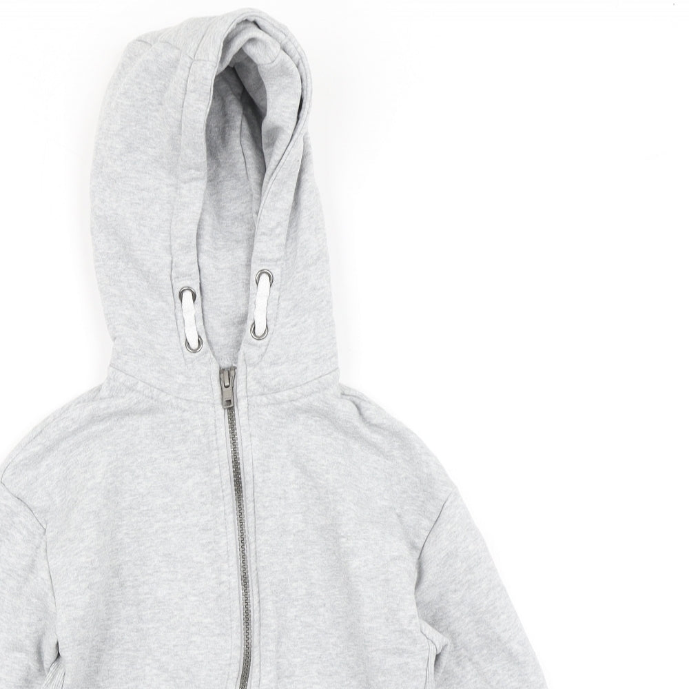 M&S Boys Grey   Full Zip Hoodie Size 7-8 Years