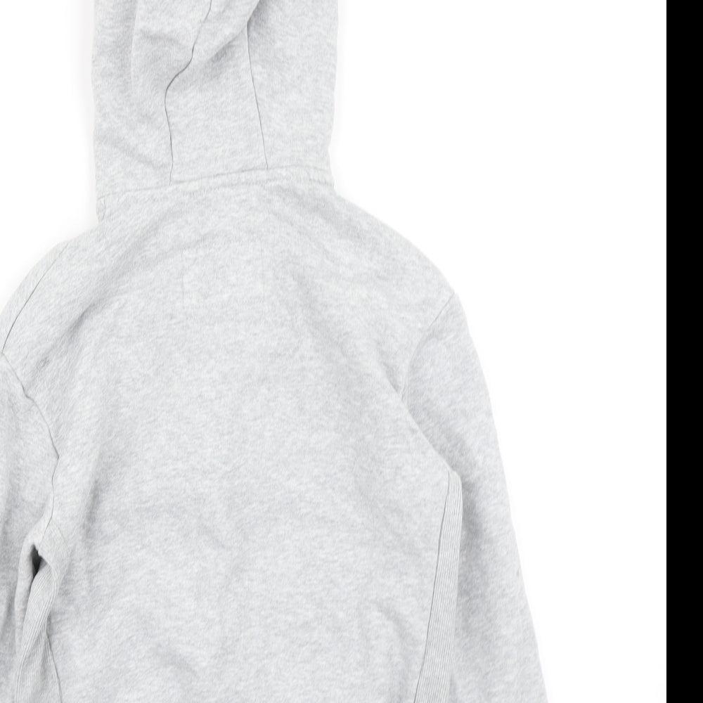 M&S Boys Grey   Full Zip Hoodie Size 7-8 Years