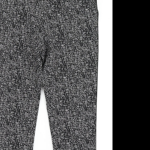 TU Womens Black Check  Dress Pants Trousers Size 12 L29 in